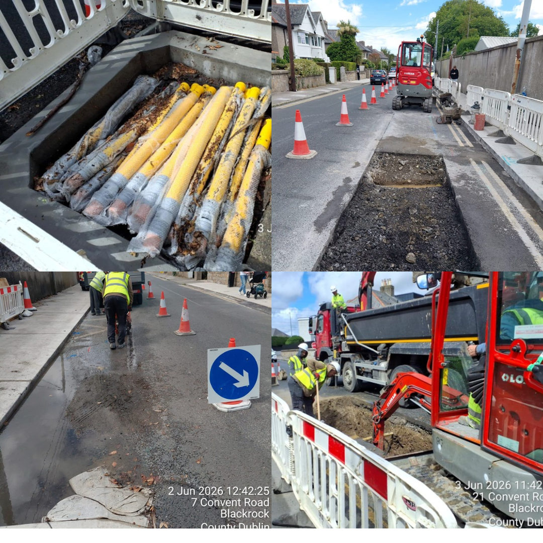 road work collage