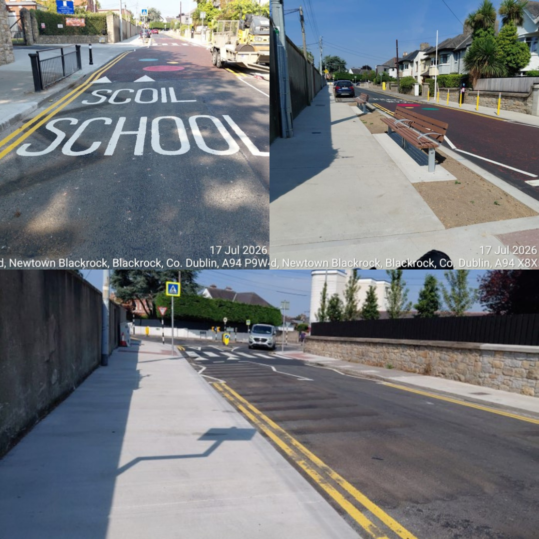 road works photo collage