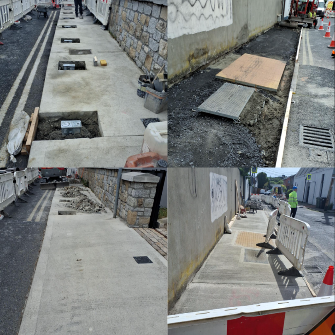 road works collages