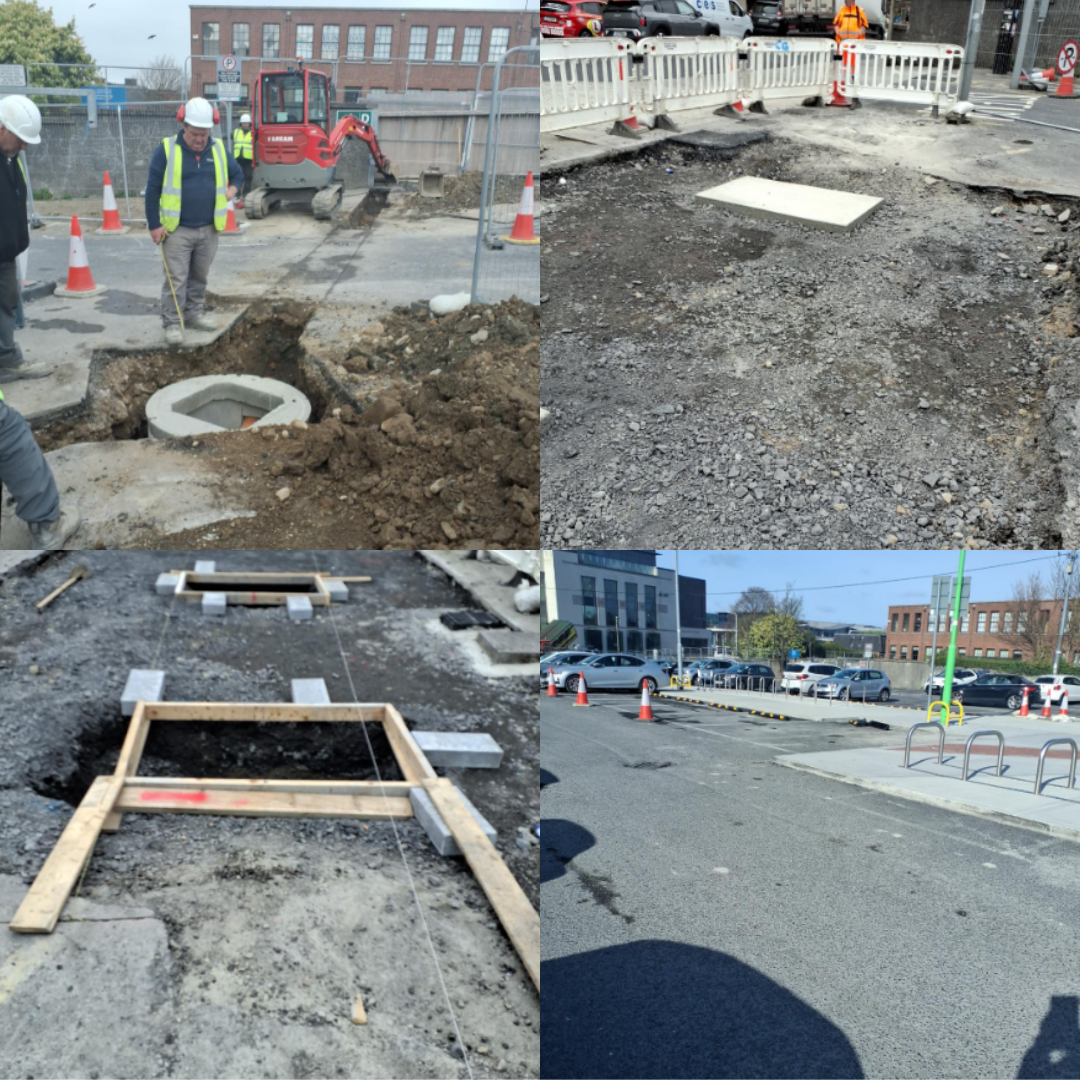 road works photo collages 