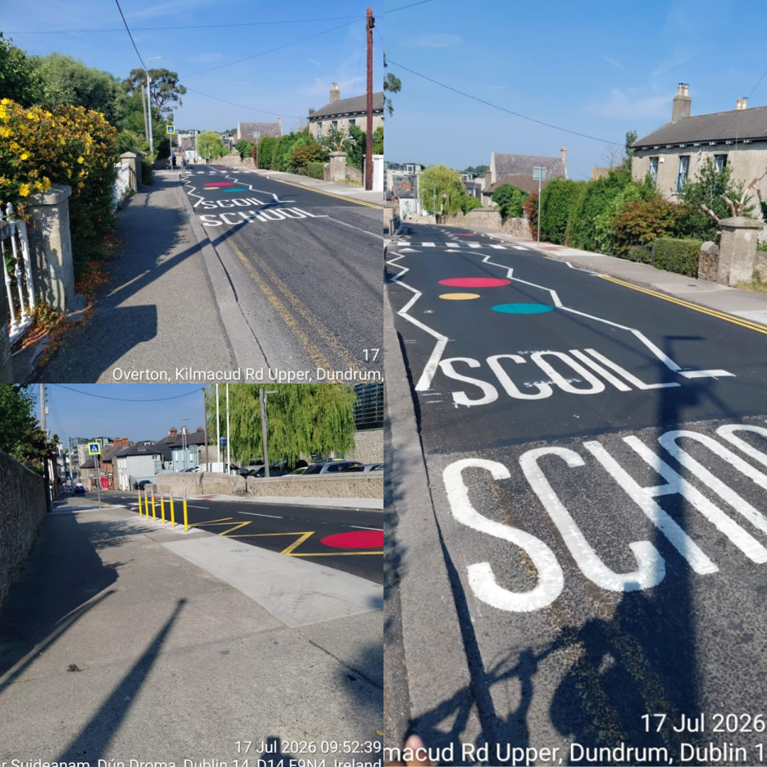 road works photo collage