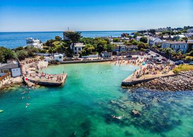 Sandycove Beach & Joyce Tower & Museum at Sandycove Co Dublin 