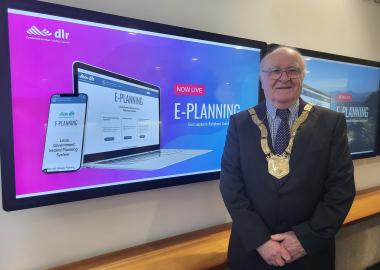 Councillor Denis O’Callaghan, Cathaoirleach at Dún Laoghaire Rathdown County Council. 