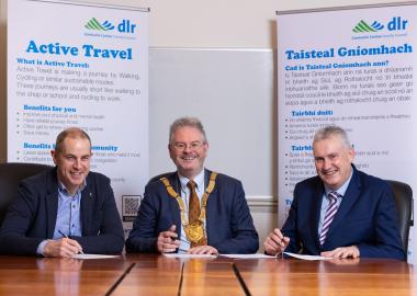 Central Active Travel Improvement Scheme Contract Signing 