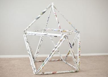 Build a Fort with Newspaper