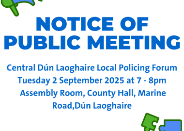 Central Dún Laoghaire Local Policing Forum Public Meeting 25 