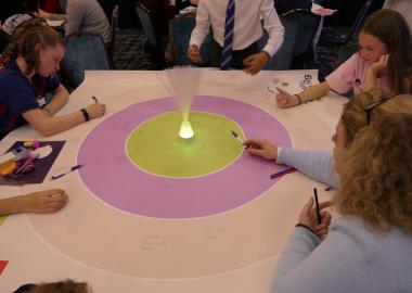 dlr Comhairle na nÓg members at the annual youth conference.