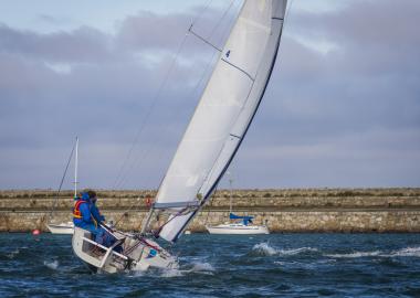 Sailing Boat in Dún Laoghaire Harbour 