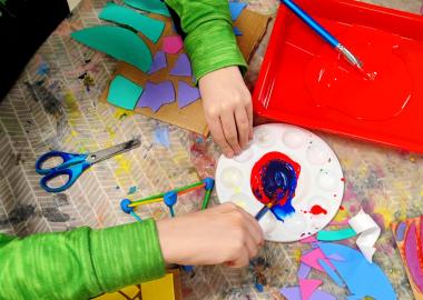 Art workshop image from Popcorn Project