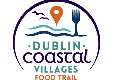Dublin coastal logo with sea and fork 