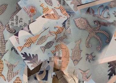 Summer Breeze Collage Workshop with Staff in Deansgrange Library