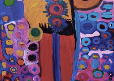 Lorna Corrigan, Naked Lady, acrylic on canvas, 100cm x 120cm, 2009