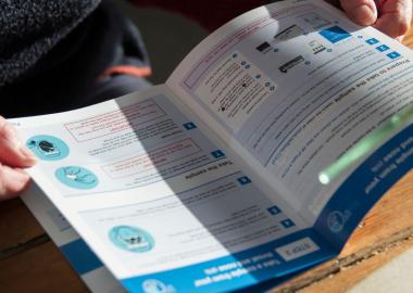 Adult Education Services Pop-Up Information Stand in dlr LexIcon 