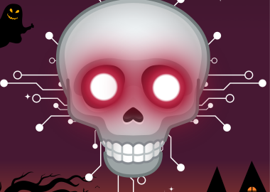 Spooky Skull LED workshop in Ballyogan Library 