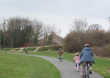 cycling in shanganagh park