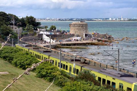Martello Tower at Seapoint Beach, Monkstown Co Dublin 