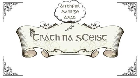 Tráth na gceist / Family quiz as Gaeilge