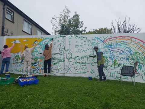 Mural in Pearse Street, Sallynoggin
