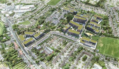 Dundrum Central Aerial View