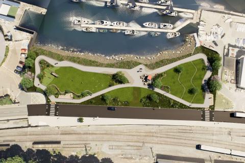 Proposed Development at The Metals Green, Dun Laoghaire Harbour  1