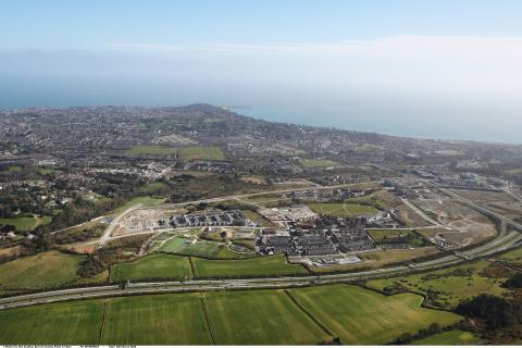 Aerial view of mountains and sea Dún Laoghaire-Rathdown Area