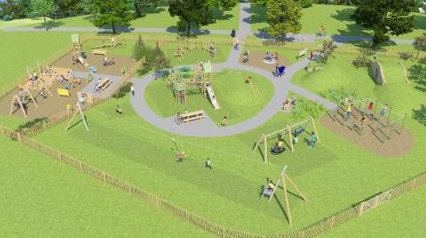 artists impression of playground