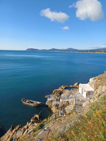 sea and stone cliff