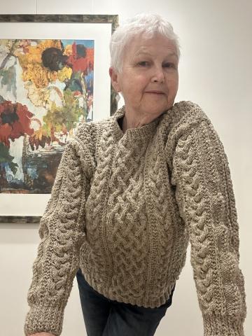 Introduction to Aran Knitting with Mary Burnham in Deansgrange Library 