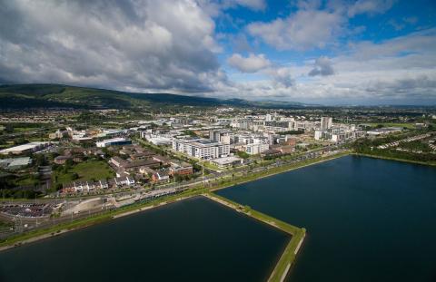 Sandyford Business District Aerial View
