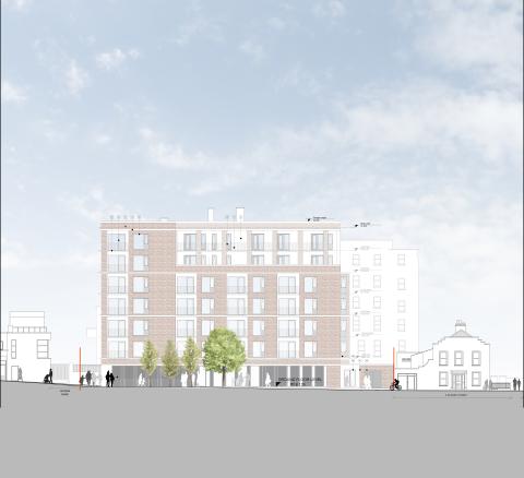 seven storey appartment block