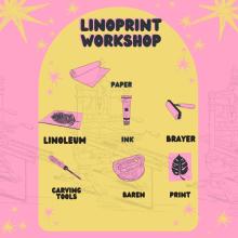 Lino-print Workshop for Adults in Ballyogan Library 