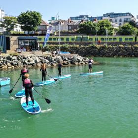 Stand Up Paddle boarding at Dun Laoghaire Harbour 