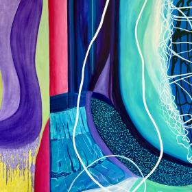 abstract colourful painting .