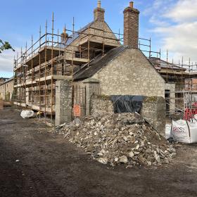 Conservation works _ Lehaunstown Park House