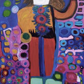 Lorna Corrigan, Naked Lady, acrylic on canvas