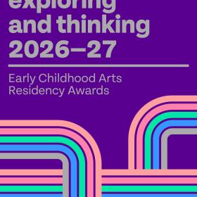 purple title card with Exploring and Thinking 2026 -27 written on it and geometric design