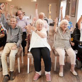 Group in a care setting