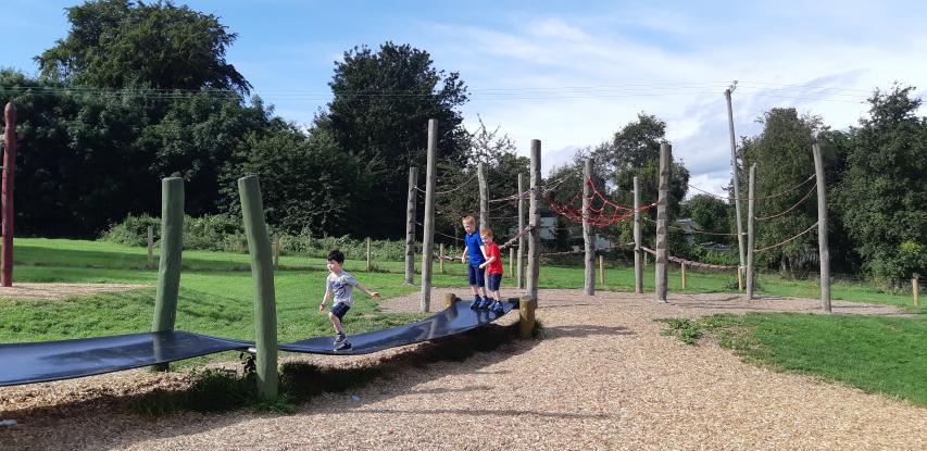Children playing - Killiney Hill park Children playing - Killiney Hill park