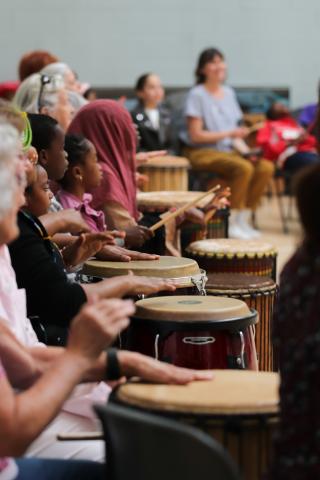 Lets get social drumming