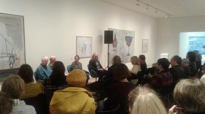 'Peripheries' exhibiting artists Paddy Graham, Sinead ni Mhaonaigh and Eddie Kennedy in conversation with John Daly