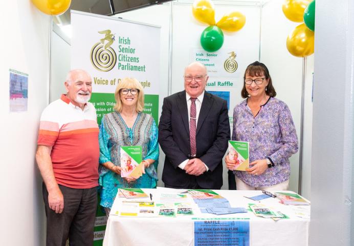 Councillor Denis Callaghan with members of the Irish Senior Citizens Parliament