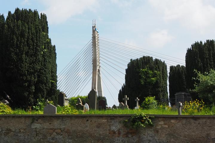 View of Luas from St Nahi's