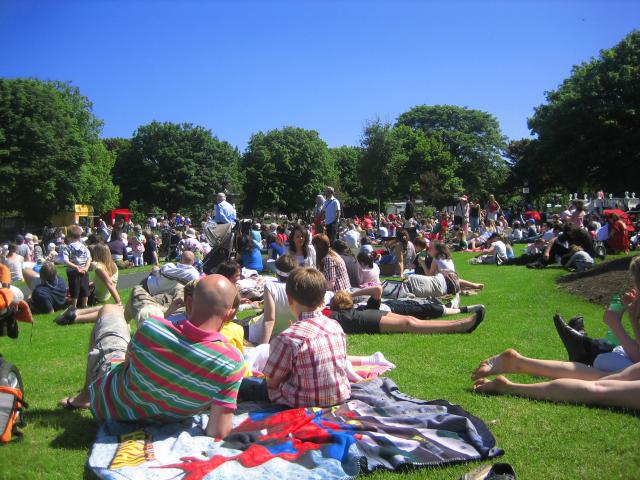People in park