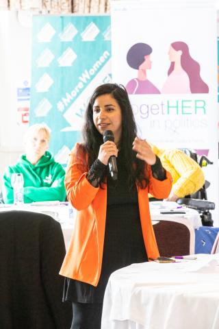 Liliana Fernandez Speaking at TogetHER in Politics Liliana Fernandez at ‘TogetHER in Politics’