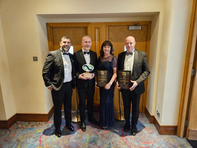 Pictured left to right: •	Stuart Hobbs, Director of SSE Airtricity Energy Services Ireland •	Jim Ryan, Senior Executive Officer, Dun Laoghaire-Rathdown County Council •	Catherine Keenan, Director of Housing, Dun Laoghaire-Rathdown County Council •	Darrell Crowe ,Head of Business Development – SSE Airtricity Energy Services Ireland