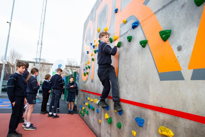 Climbing wall at dlr Leisure Meadowbrook.