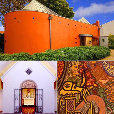 The celtic revival art from Str Concepta Lynch at The Oratory, Dun Laoghaire Co Dublin