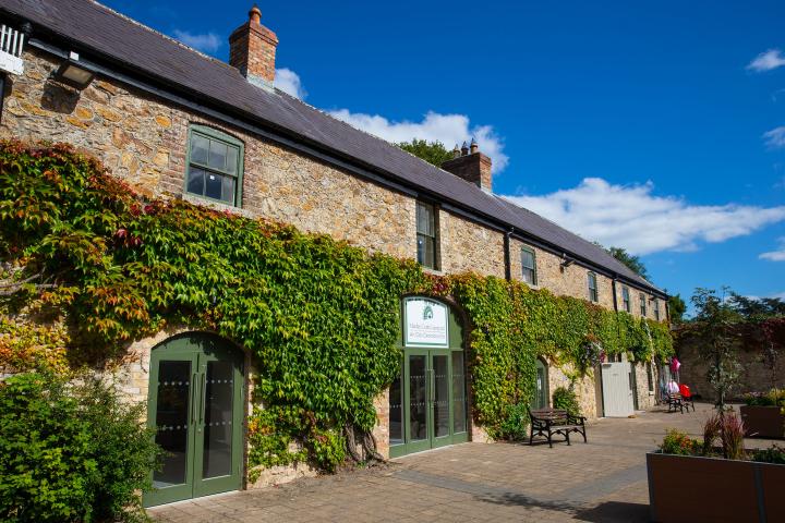 Marlay Park House &amp; Gardens, Rathfarnham, Co Dublin. - The courtyard at Marlay Park is home to local artists &amp; a cafe.
