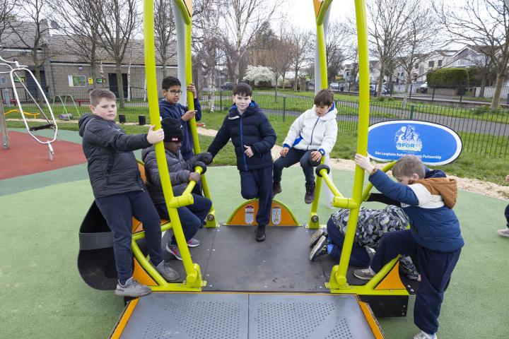 Wheelchair user We-Go-Swing installed in Kilbogget Park