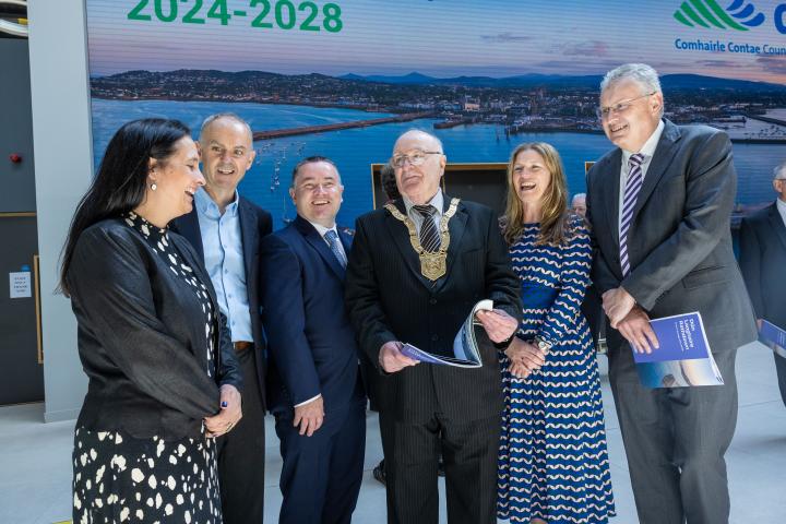 Minister Martin with Explorium, DLRCC and  Fáilte Ireland Staff